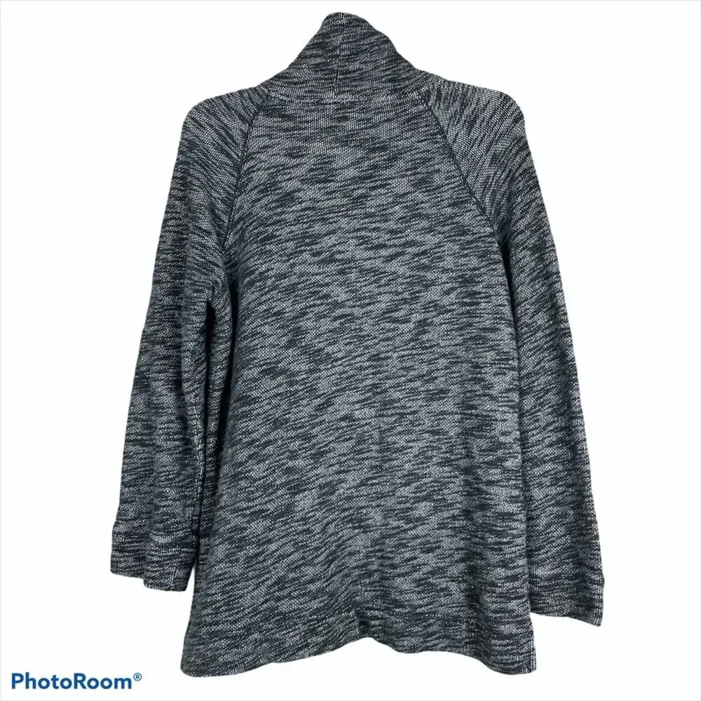 J.Crew Gray Turtleneck Tunic Heather Gray Sweater Sweatshirt Size S/M Pockets - Picture 3 of 10